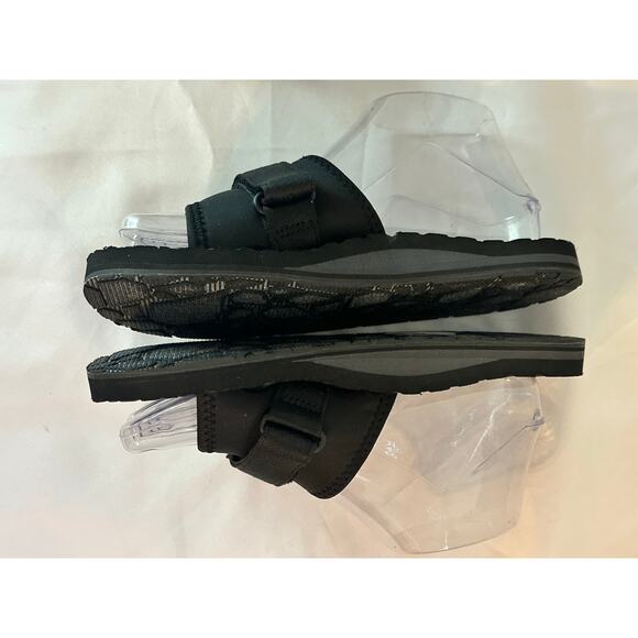 VOLCOM ECO RECLINER SLIDE SANDALS SIZE 6 BLACK Women's NWOT - Picture 3 of 5